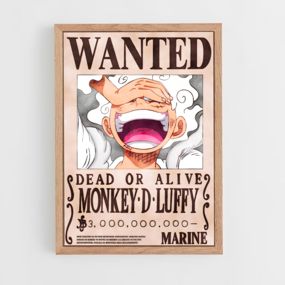 wanted-one-piece-11 cadre Bois clair