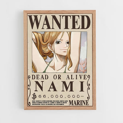 wanted-one-piece-7 cadre Bois clair