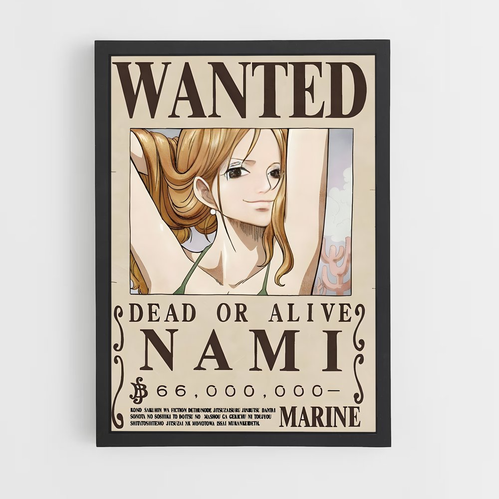 wanted-one-piece-7 cadre Noir