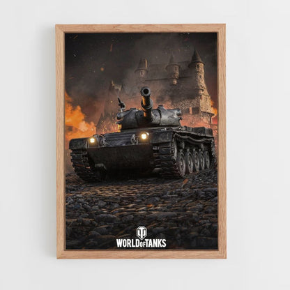 Poster del fuoco del carro armato