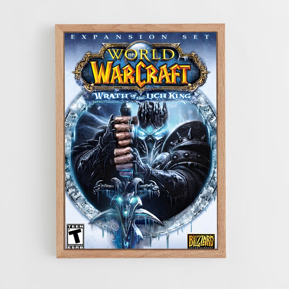 world-of-warcraft-5 cadre Bois clair