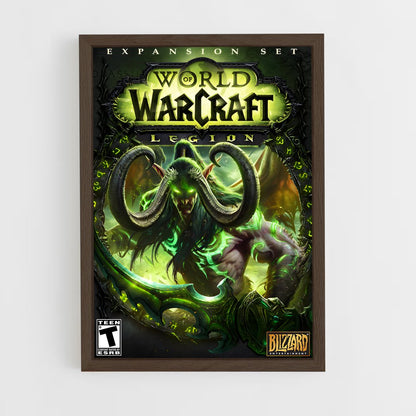 world-of-warcraft-9 cadre Bois foncé