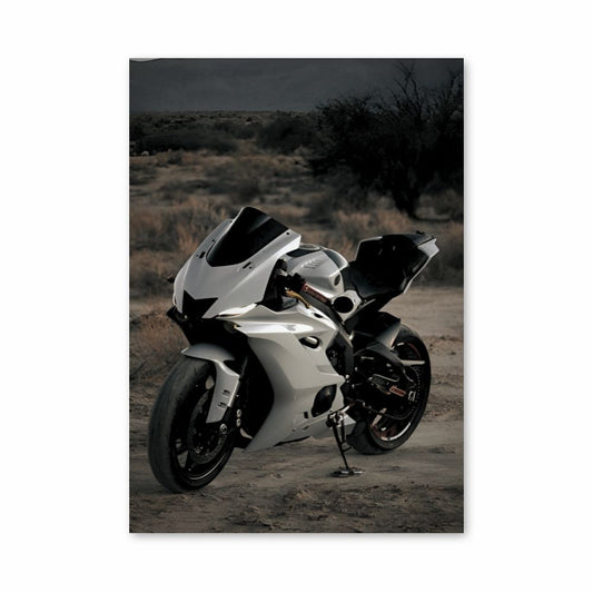 Poster Yamaha bianco