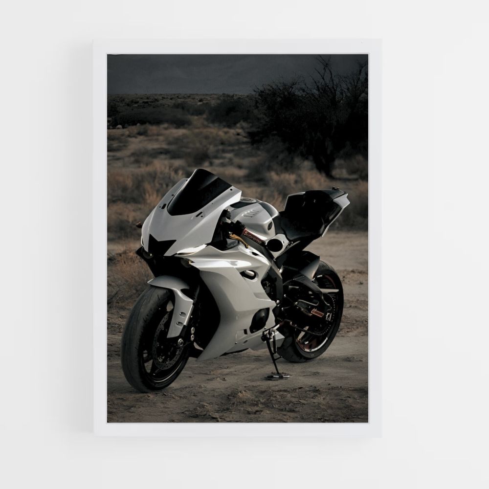 Poster Yamaha bianco