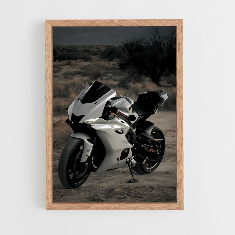 Poster Yamaha bianco