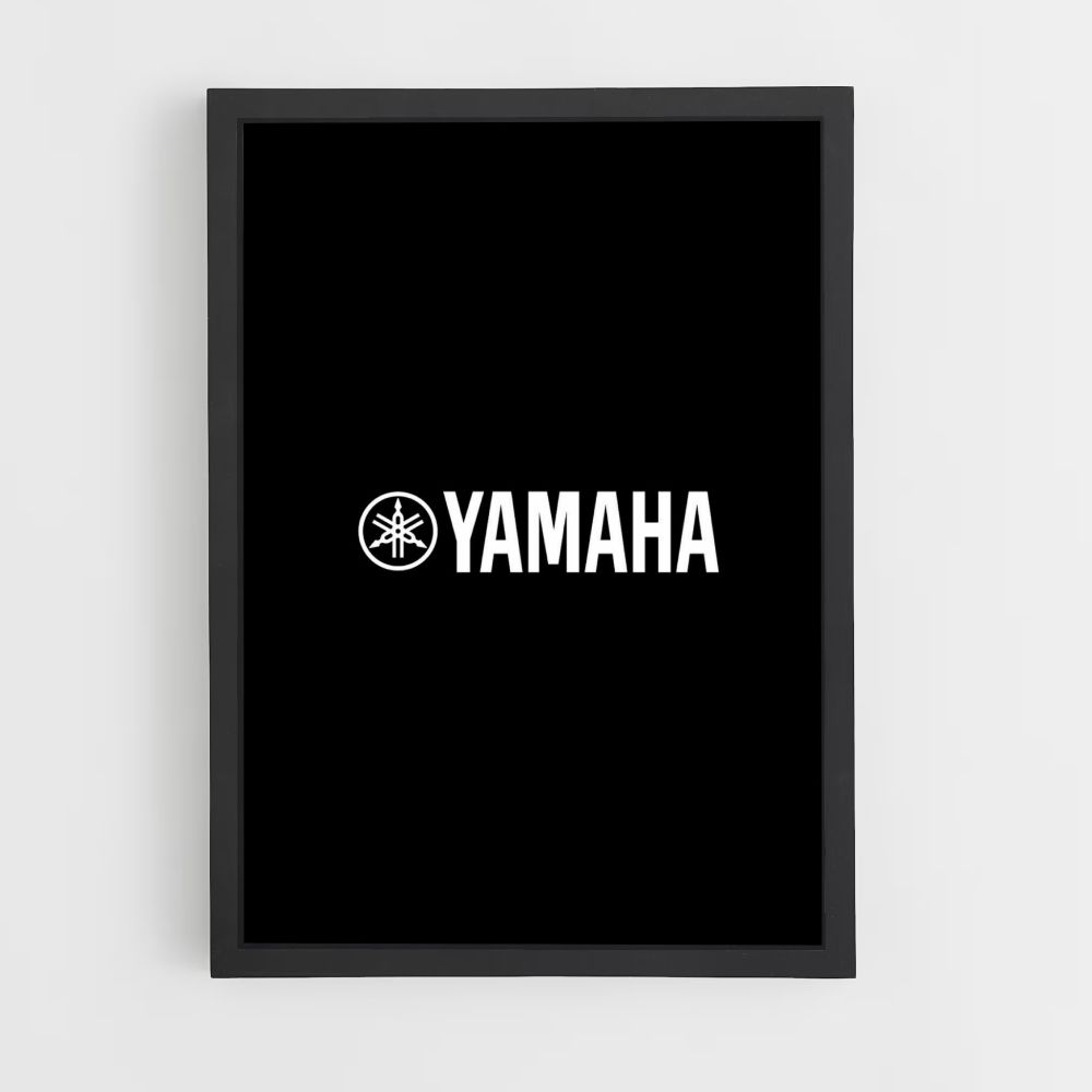 Poster con logo Yamaha