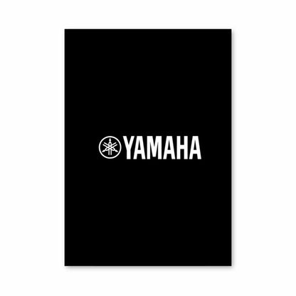 Poster con logo Yamaha