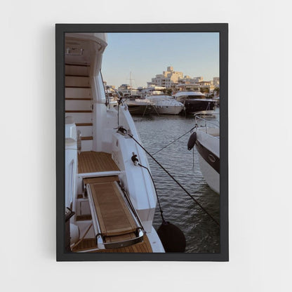 Poster di yacht di lusso