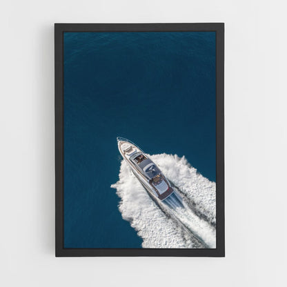 Poster di yacht di velocità