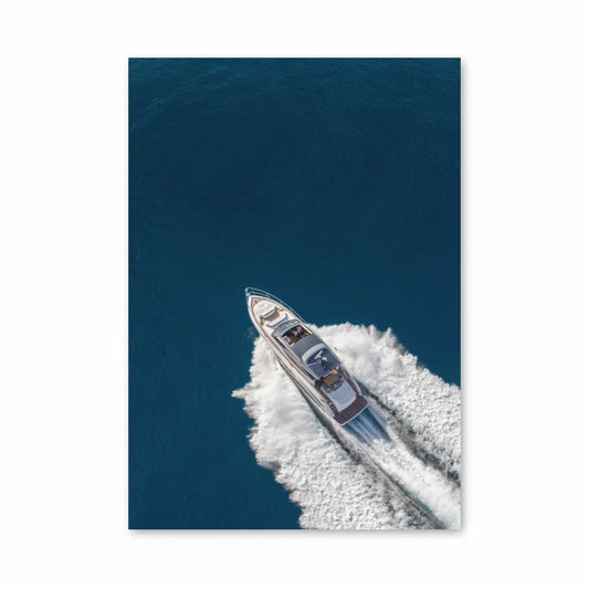 Poster di yacht di velocità