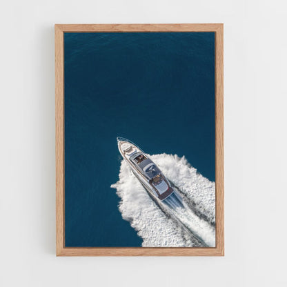 Poster di yacht di velocità