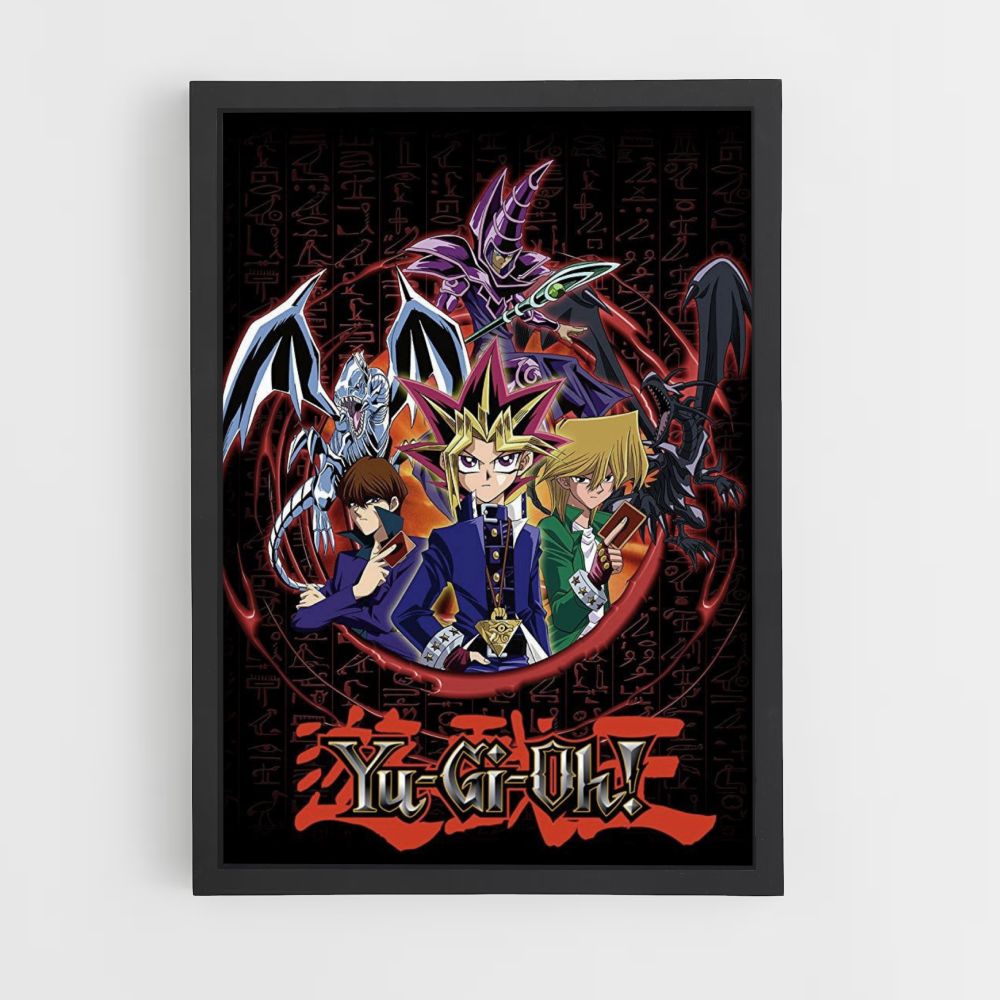 Poster Yu Gi Oh Carta sul retro