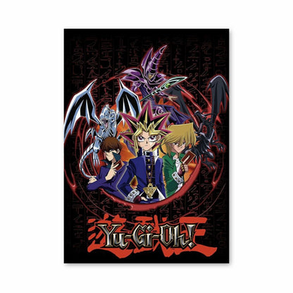 Poster Yu Gi Oh Carta sul retro