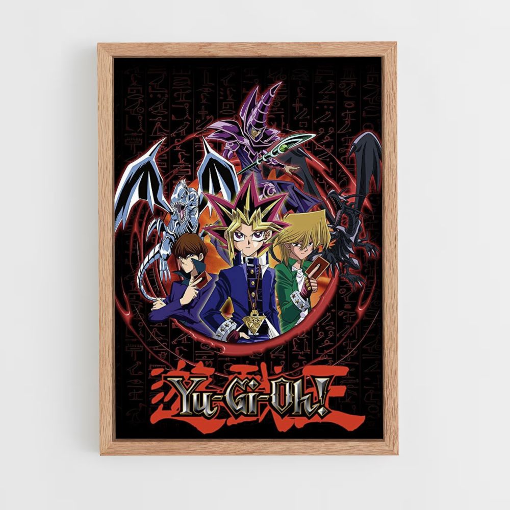 Poster Yu Gi Oh Carta sul retro