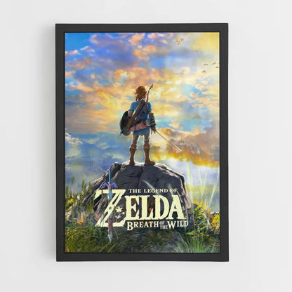 Poster Zelda Cielo Giallo Blu