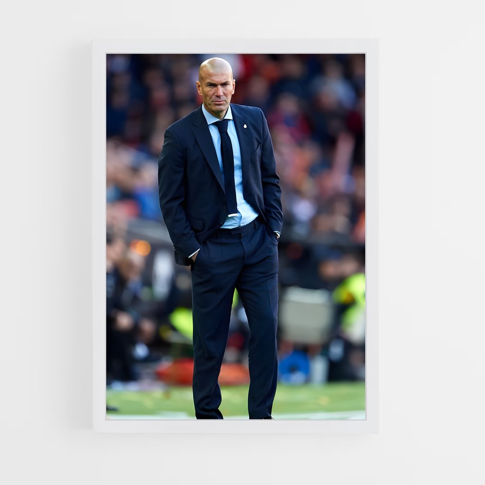 zidane-5 cadre Blanc