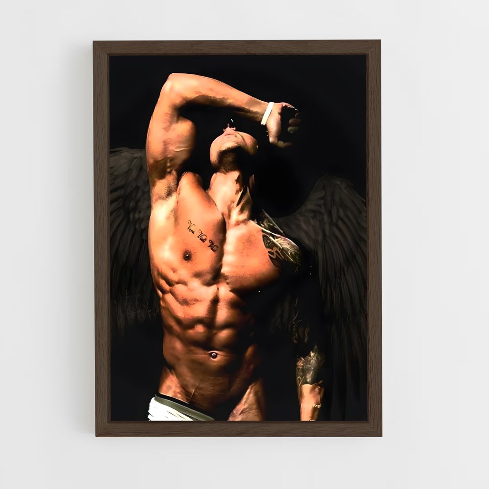zyzz-4 cadre Bois foncé